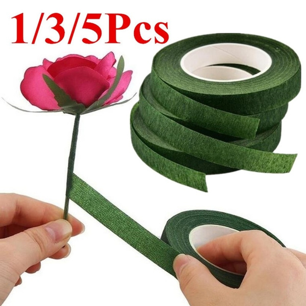 1/3/5Pcs 30 Yard 12MM Floral Stem Tape Corsages Buttonhole Artificial ...