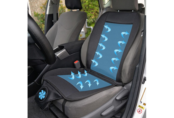 Car Seat Cushion Cooling Seat Cover Car Seat Cushion Pad,Air Conditioned  Seat Cover with Car Fan for Car Truck Home and Office (Black – 1 Pack)