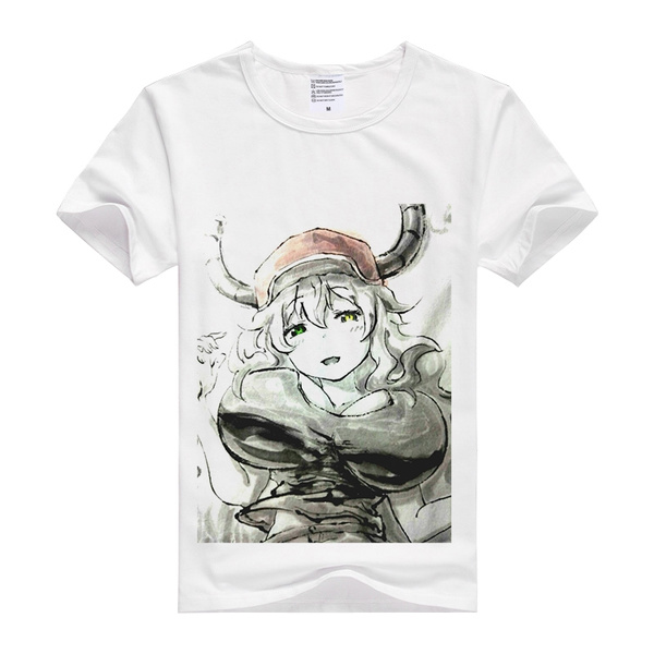 Clothing T-Shirt Tops Anime Miss Kobayashi's Dragon Maid Short Sleeve Unisex #3