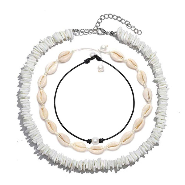 Hawaiian puka clearance chip shell necklace