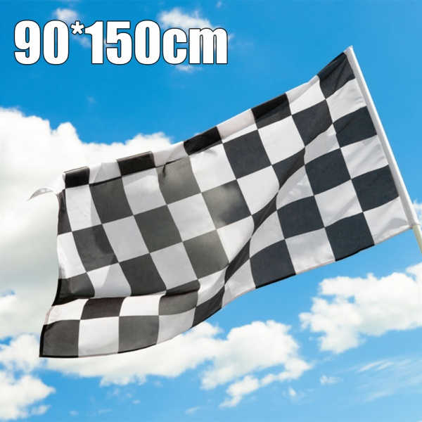 3x5ft Black & White Check Checkered Ska F1 Nascar Car Racing Flag