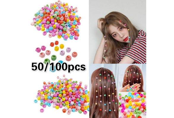 NANDANA COLLECTIONS Pack of 50 Pcs Beads Clips Mini Hair Clips