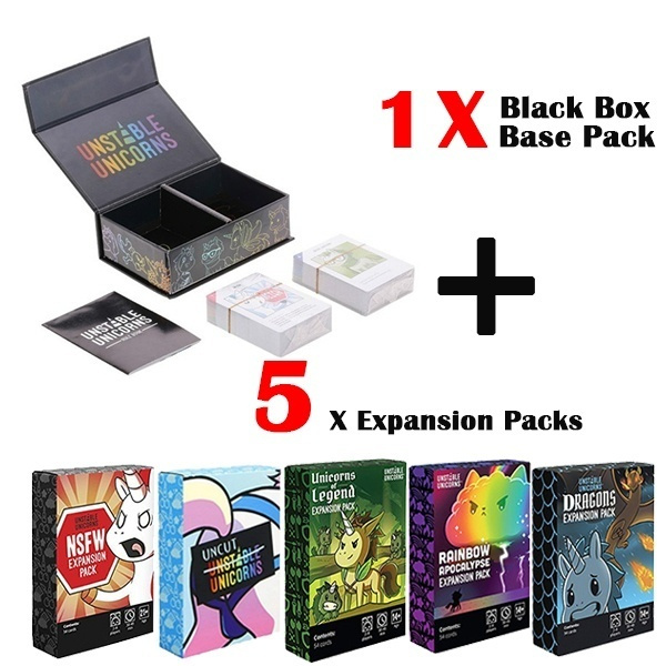 Party Game Unstable Unicorns Card Game 5 Expansion Packs/Set Strategic 