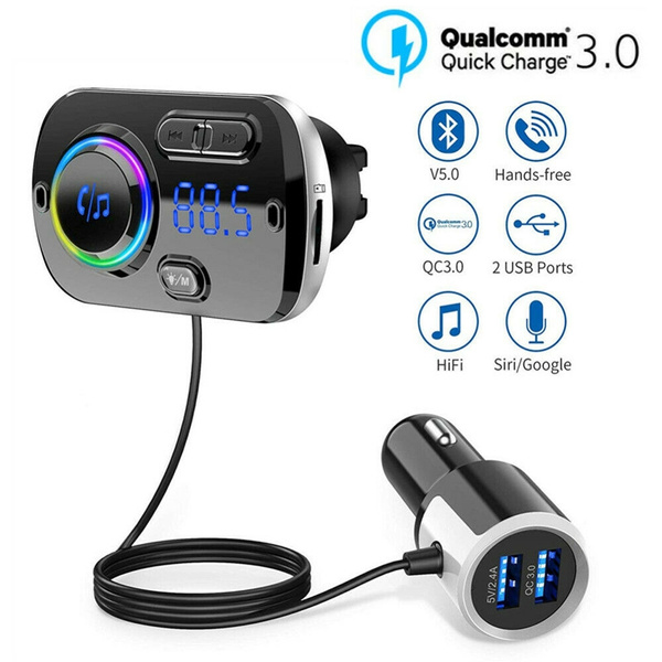 Bluetooth FM Transmitter Car Kit MP3 Player Radio Adapter Super Fast USB  Charger