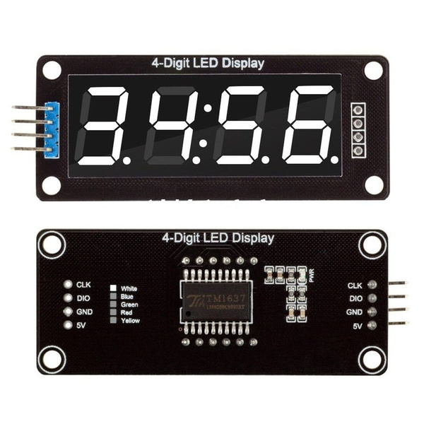 0.56/'/' TM1637 4Bit Digital LED 7 Segment Clock Tube Display For Arduino White