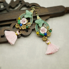 earringswomenwomensjewelry, butterfly, pendantearring, Gemstone Earrings