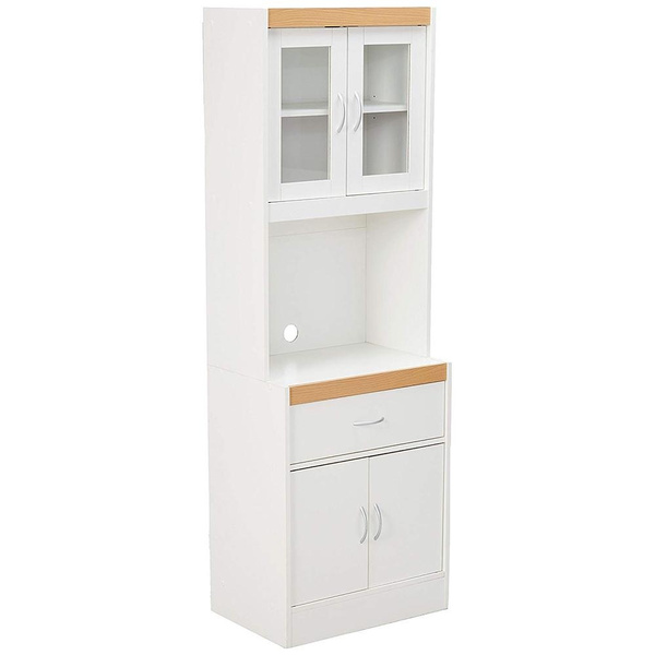 white kitchen storage cabinet hodedah freestanding kitchen storage cabinet w open space for microwave white wish white kitchen storage cabinet hodedah freestanding kitchen storage cabinet w open space for microwave white wish
