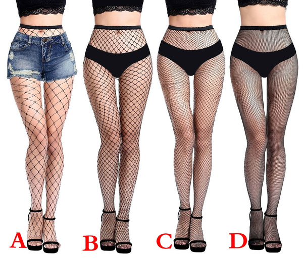 Women's Retro Small Mesh Slimming Stockings Hole Jeans Sexy Sexy