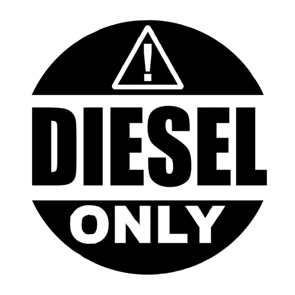 Diesel Sticker for Car I Car Stickers I Fuel Tank Vinyl Sticker(12.7cm X  3cm) Black : Amazon.in: Car & Motorbike