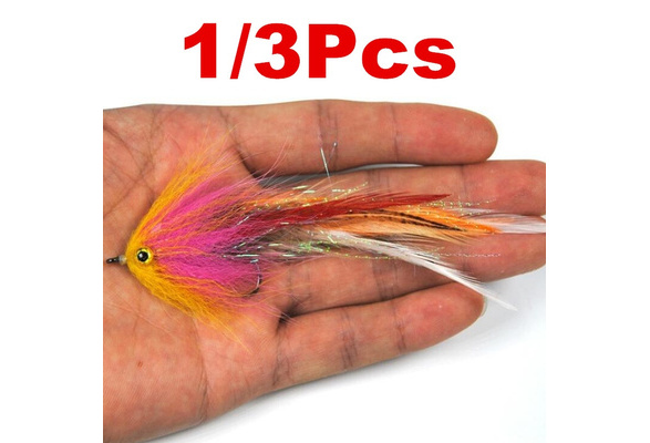 Details about   1pcs/bag New Trout Steelhead Salmon Pike Streamer Fly for Fly Fishing Flies Size