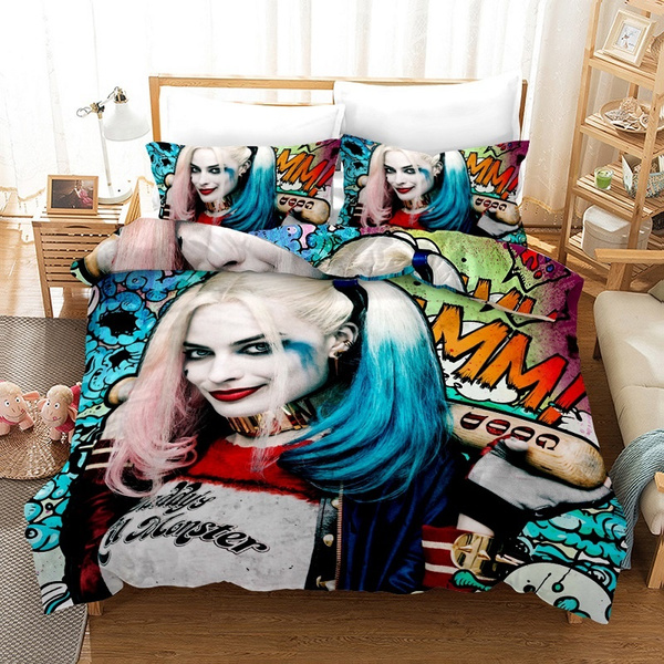 Quilt Cover Pillow Covers, Harley Quinn Duvet Set