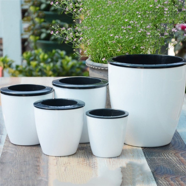 Automatic Self Watering Flower Plants Pot Put In Floor Irrigation Garden Indoor