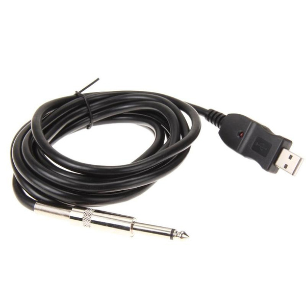 Guitar Audio Cable Bass 1/4'' USB TO 6 