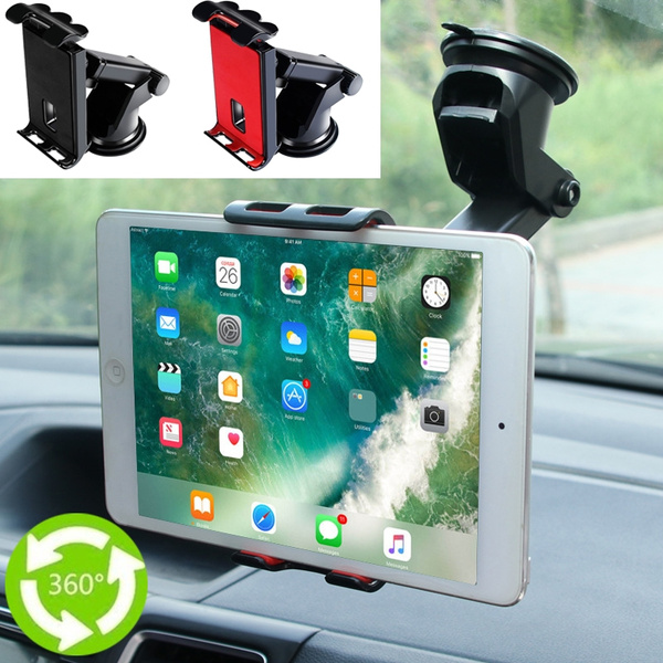 Car Tablet Holder 360 ° Adjustable Tablet Mount For Car Automotive Phone  Holder Suction Bracket Car Ipad Stand Fit For 4-11inch Tablet Phone