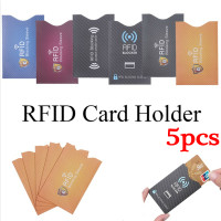 5pcs Aluminum Anti Rfid Blocking Reader Card Holder Wallet Metal ...
