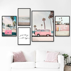 pink, Summer, Decoración, Arte para la pared