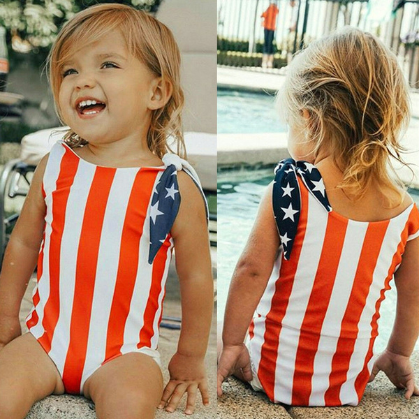 girls 4th of july bathing suit