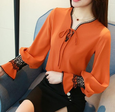 Fashion, shirtscasual, Lace, Office