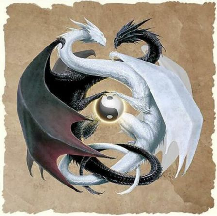 DIY Diamond Painting Accessories Yin Yang Dragon Full /Round Painting  Rhinestones Mosaic Gift Home Decoration