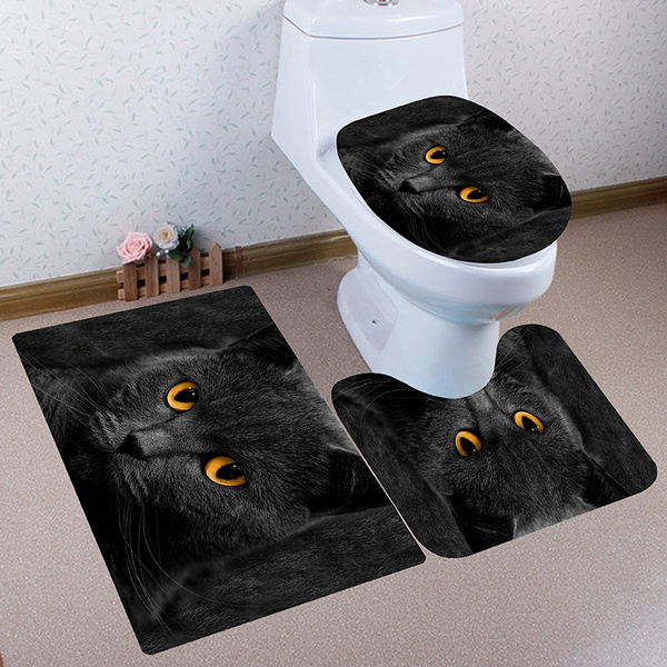 Cat deals toilet mat