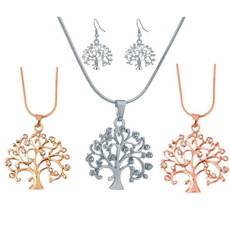 Necklace, Jewelry, Family, rose gold earrings
