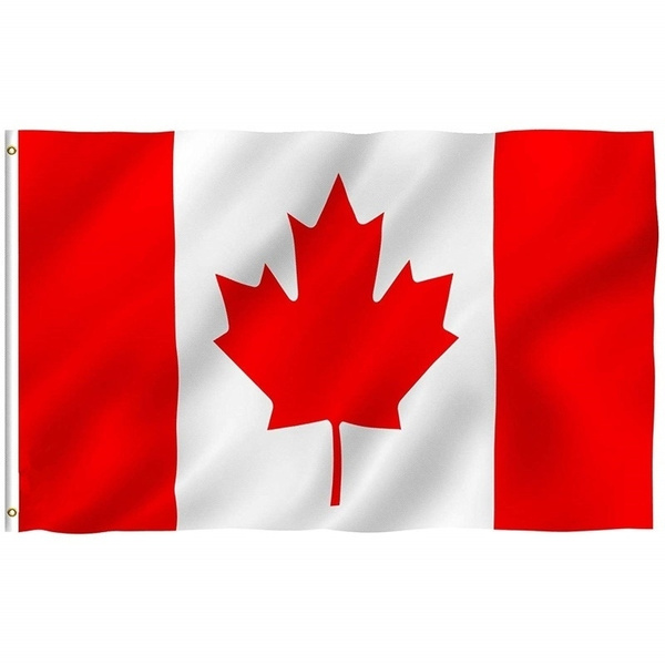 3x5 Foot Canada Flag - Vivid Color and UV Fade Resistant - Canvas ...