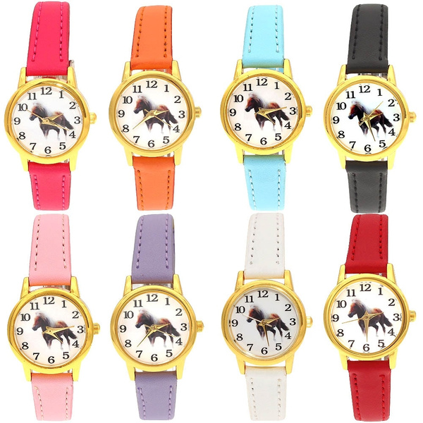 Hot Popular Cute Girl Ladies Watch Kids Watches Horse Leather Quartz Student Kids Animal Cartoon Children Wristwatch 10 Colors | Wish Hot Popular Cute Girl Ladies Watch Kids Watches Horse Leather Quartz Student Kids Animal Cartoon Children Wristwatch 10 Colors | Wish