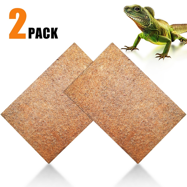 kathson Reptile Carpet 4 Pack Substrate Liner Litter Bedding Mat Lizard Soft Mat Reptile Supplies for Bearded Dragon Snake Turtle Gecko Hermit Crabs 