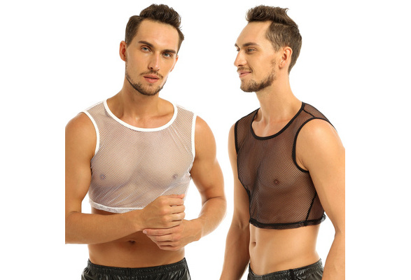 Mendove Mens Mesh Underwear Sleeveless Tank Top Undershirt