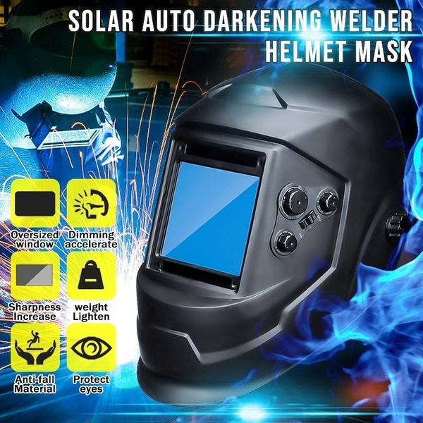 Pro Solar Energy Automatic Dimming Welding Griding Mask Auto Darkening ...