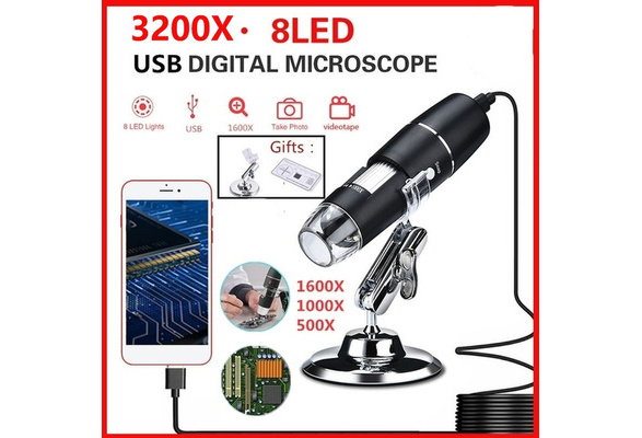 Can Magnify 1000 Times HXHH Portable Magnification Microscope Industrial Electron Microscope HD 2 Million Digital Mobile Phone WiFi Microscope 