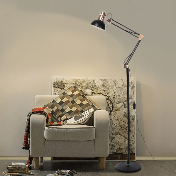 heavy metal floor lamp