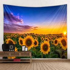 sunflowertapestry, Decor, art, Home Decor