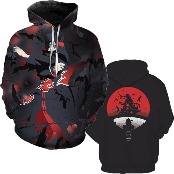 uchiha itachi print sweatshirt simple style hoodie anime naruto 3d printed  men hoodie women sweatshirt casual baggy men pocket hoodies  wish