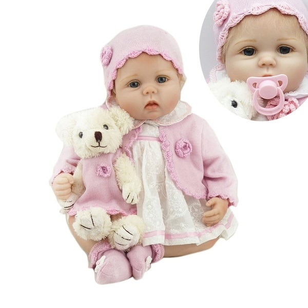 Reborn Baby Dolls 55cm Cute Realistic Soft Silicone Vinyl Dolls Newborn  Baby Dolls with Clothes