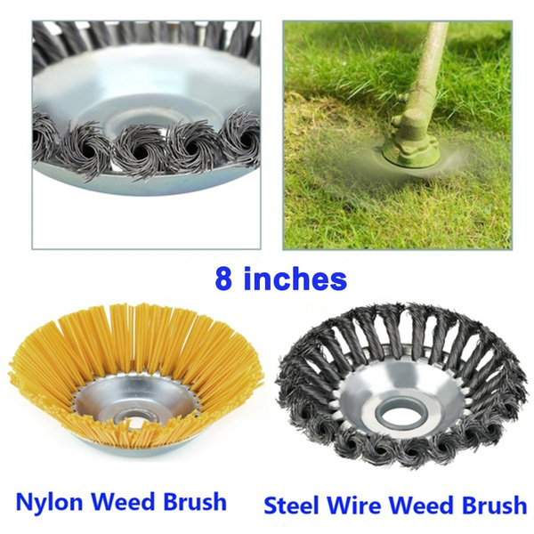 steel wire brush trimmer head