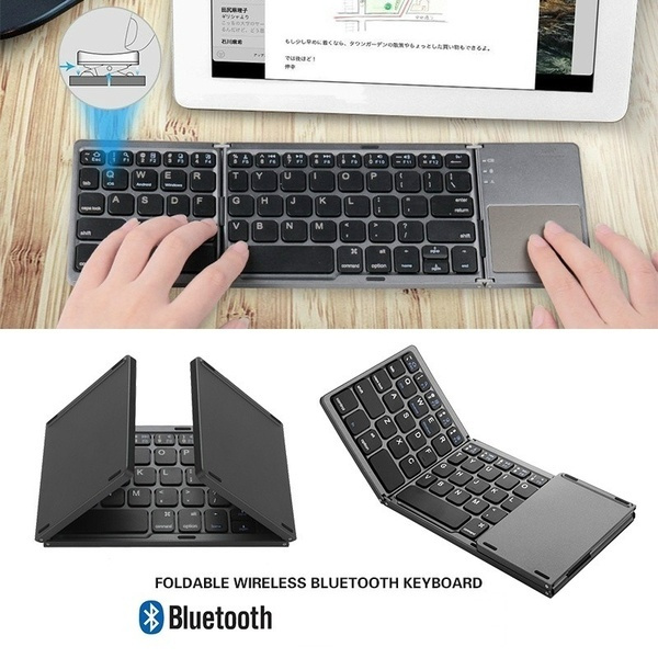 Mini Foldable Touch 3.0 Bluetooth Keyboard For iPhone iPad Samsung Dex