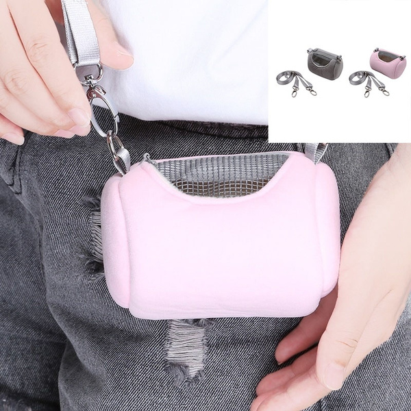 New High Quality Small Pet Bag Carrier Rabbit Cage Hamster Chinchilla  Travel Warm Bags Guinea Pig Carry Pouch Bag Breathable