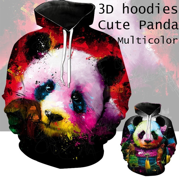 Plus size 2024 panda hoodie