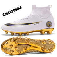 Wish Reseñas de clientes: Hombres / Niños Botas de fútbol transpirables e  impermeables Botines de fútbol internos Zapatos de fútbol para adultos  Zapatos de fútbol sala