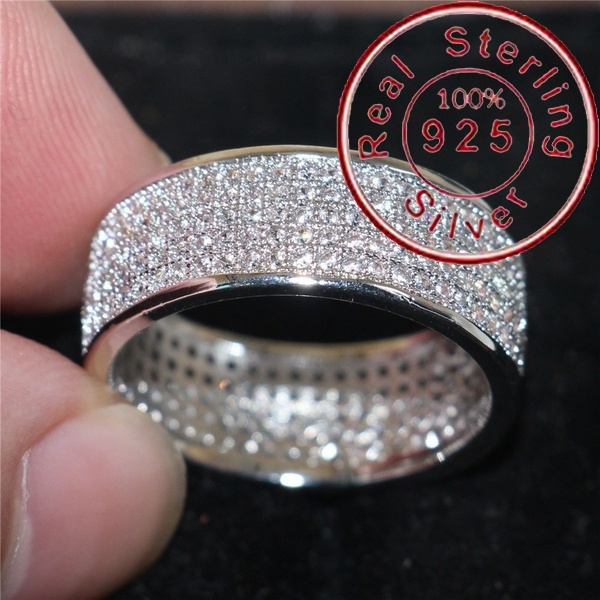 Details about   Multi Gemstone Diamond Ring Pave 925 Silver Jewelry Wedding Anniversary Ring 