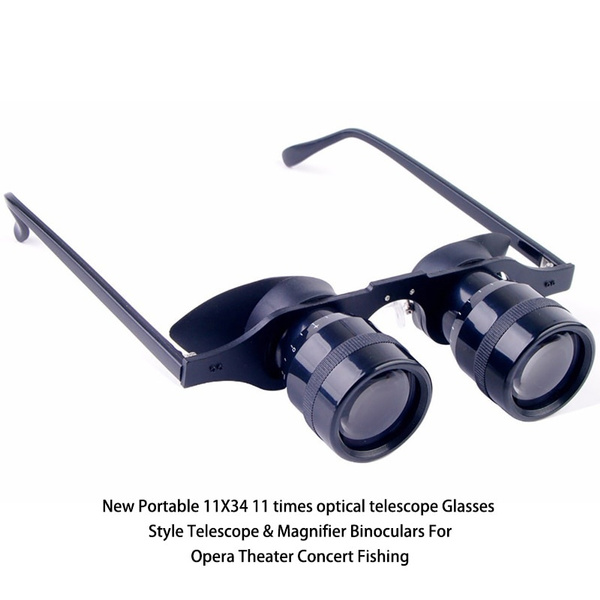New Opera Theater Concert Fishing Portable 11X34 11 Times Optical Telescope  Glasses Style Telescope & Magnifier Binoculars