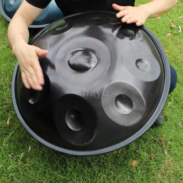 9 Notes Hand Pan Handpan Hand Drum Carbon Steel Material Percussion  Instrument with Carry Bag Metal Stand