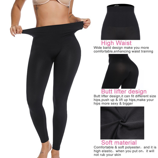 Women Seamless Workout Yoga Pants Sculpting Sleep Leg Shaper High Waist  Tummy Compression Leggings Slimming Panties