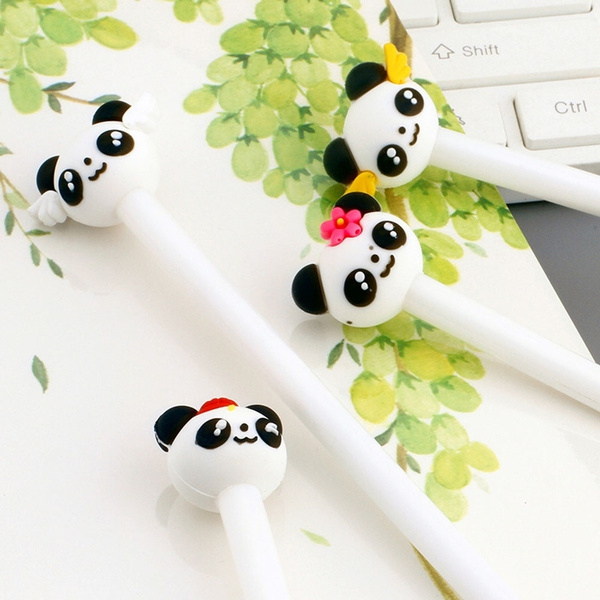 4pcs/lot Kawaii Korean Stationery Cute Panda Gel Pen School Office Supplies  | Wish