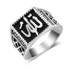 religionpatternring, Jewelry, Silver Ring, Stainless steel ring