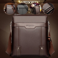 Mens Fashion Business Bag Leather Shoulder Bag Elegant Messenger Bag | Wish