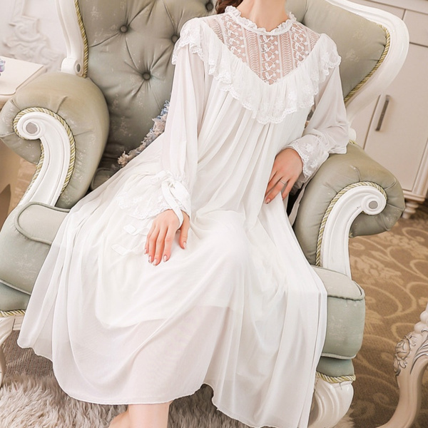 vintage ruffled nightgown