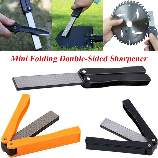 Diamond Sharpener Portable Double Side Whestone for Pocket Folding