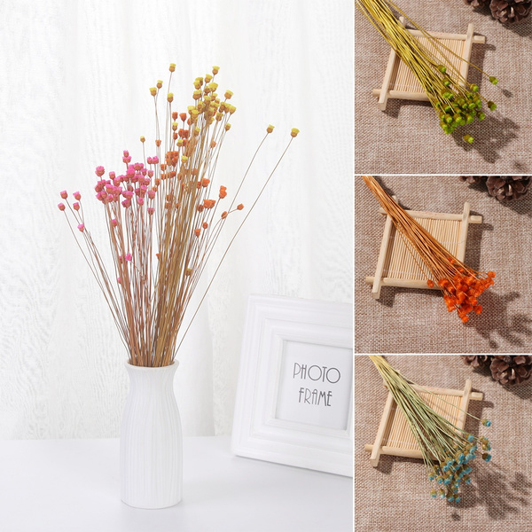 Props Dried Flowers Bouquets Real Flower Plant Stems Kawaii Happy Flower 